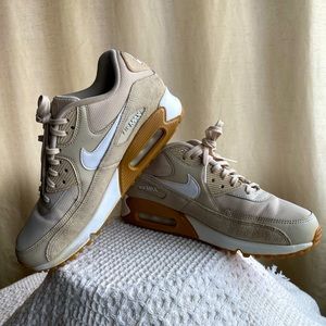 Wmns Air Max 90 OATMEAL/WHITE-GUM LIGHT BROWN
